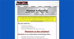Desktop Screenshot of phantomtest.com